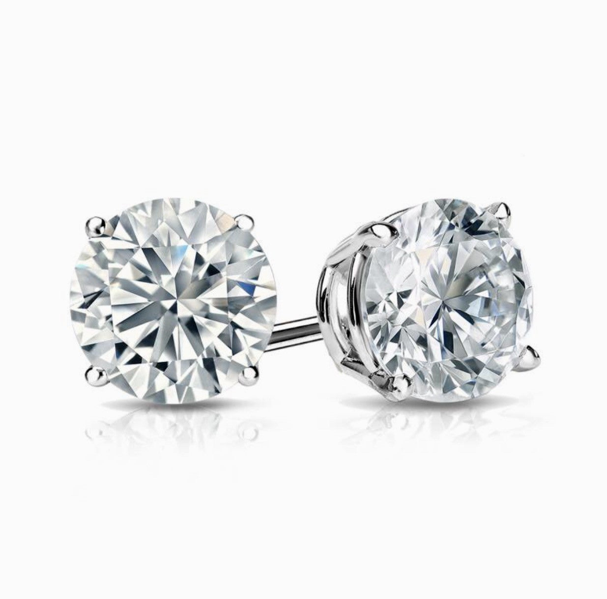 Diamond Earrings Natural