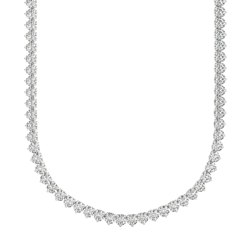 Diamond Tennis Necklace in 14kt White Gold (10.79ct.tw.)