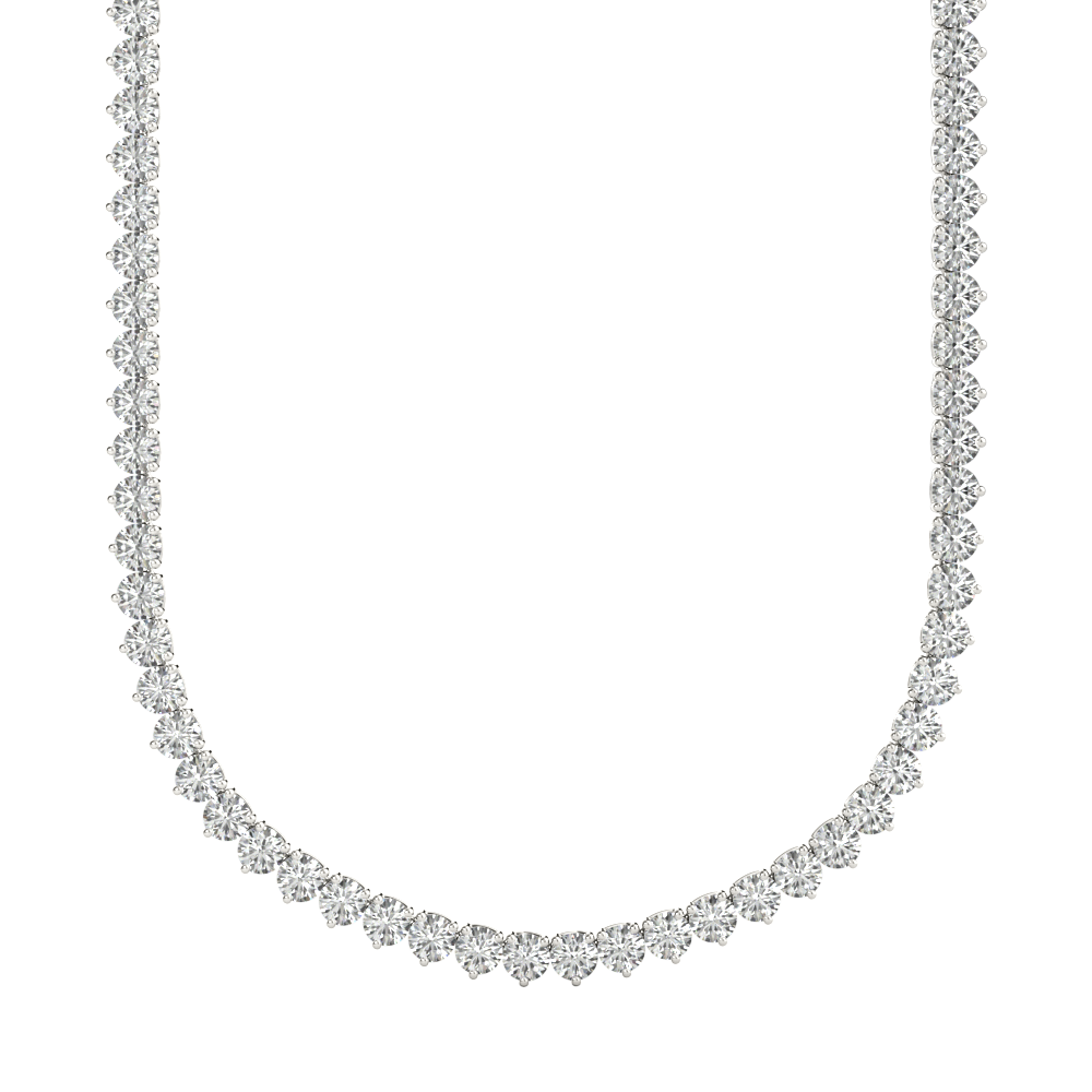 Diamond Tennis Necklace in 14kt White Gold (10.79ct.tw.)