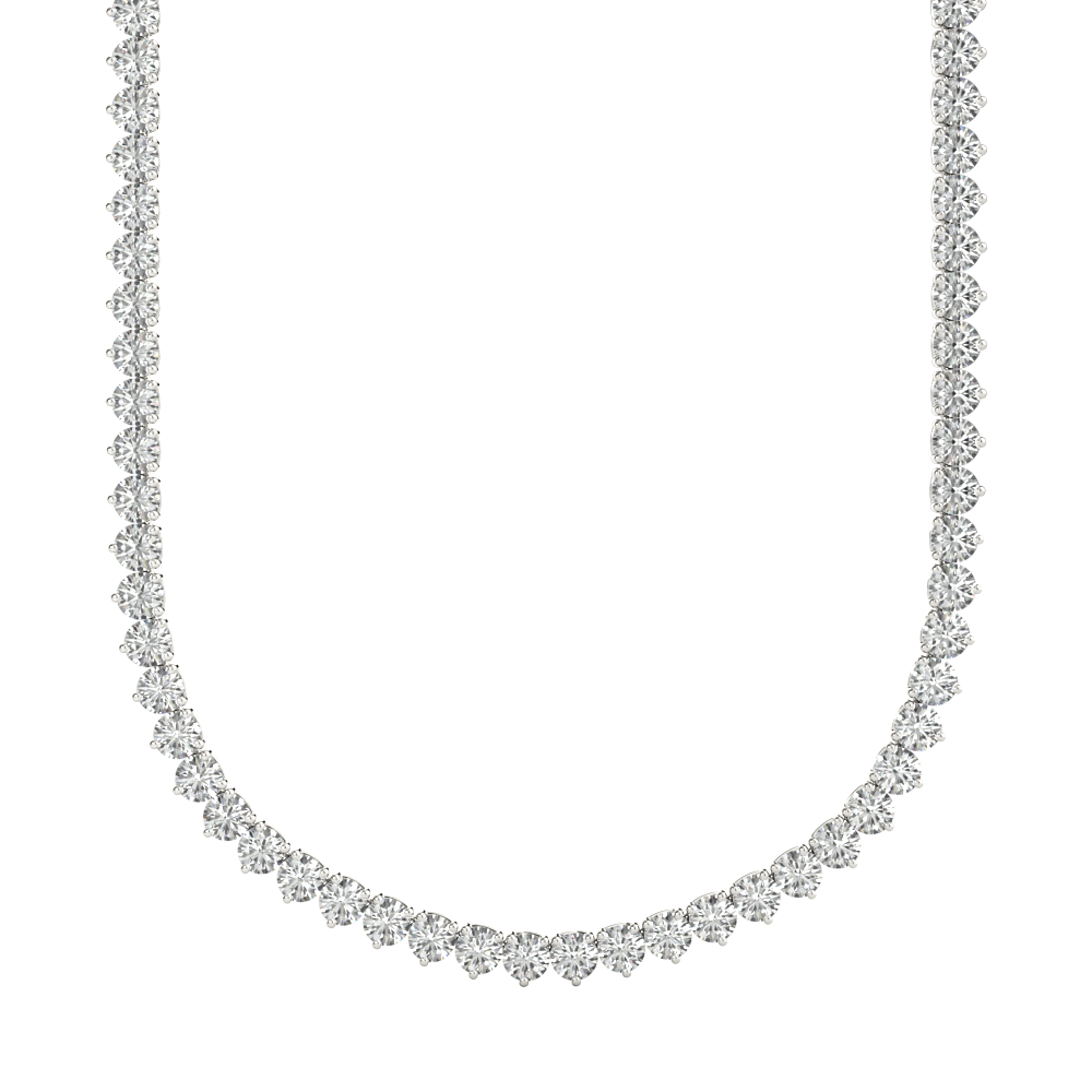 Diamond Tennis Necklace in 14kt White Gold (11.38ct.tw.)